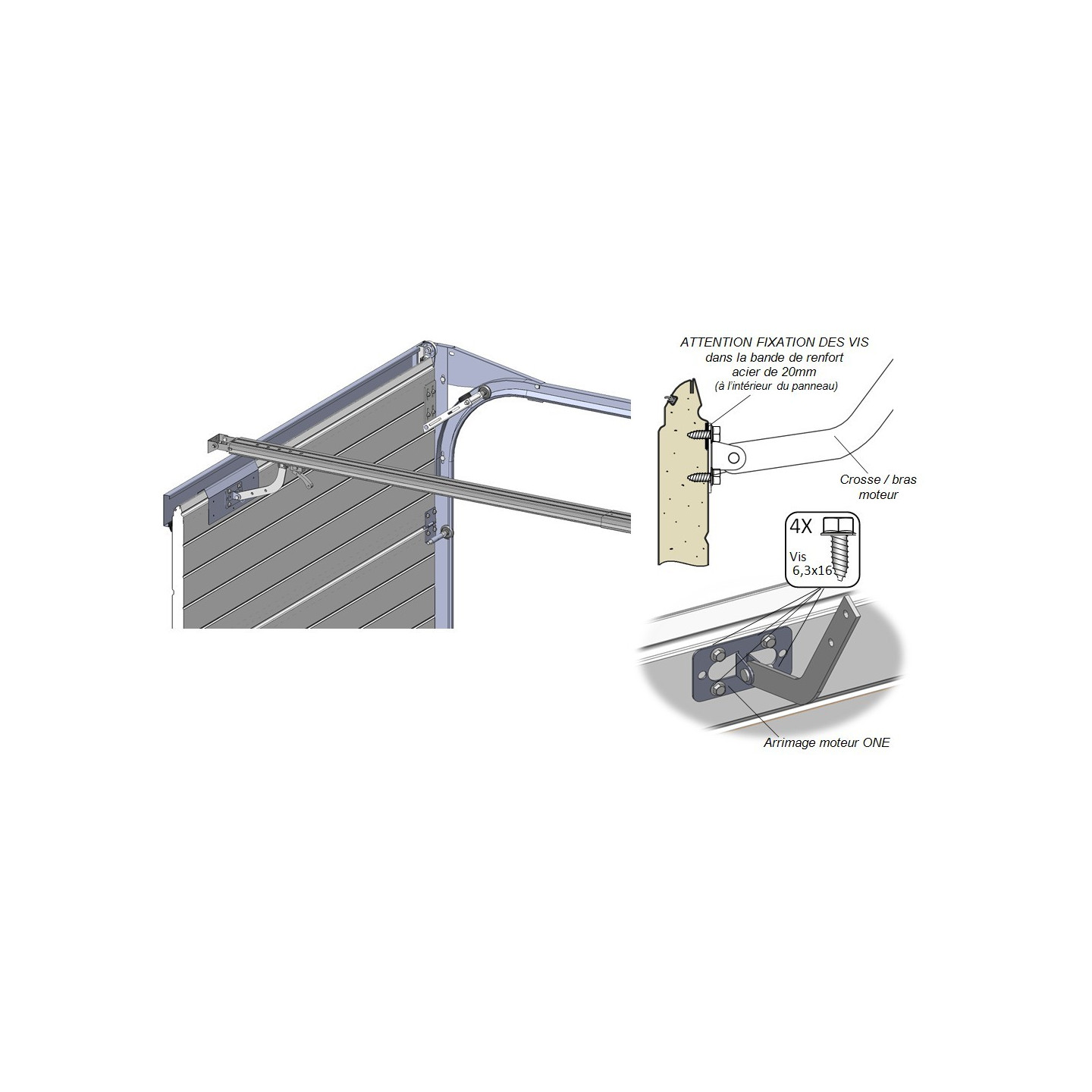 Arrimage Porte / Moteur ONE