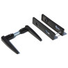 Kit poignee portillon PVC noir
