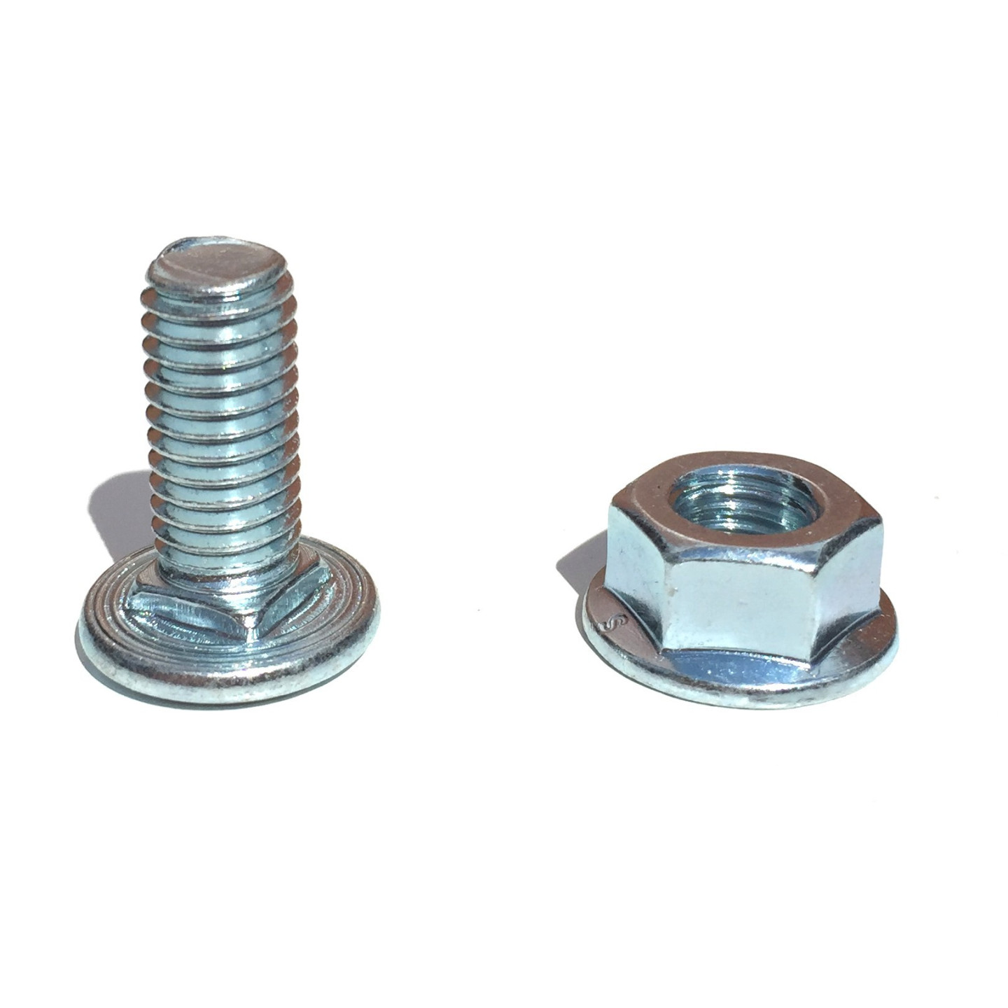 Vis poeliers et écrous M8 (le sachet de 20)