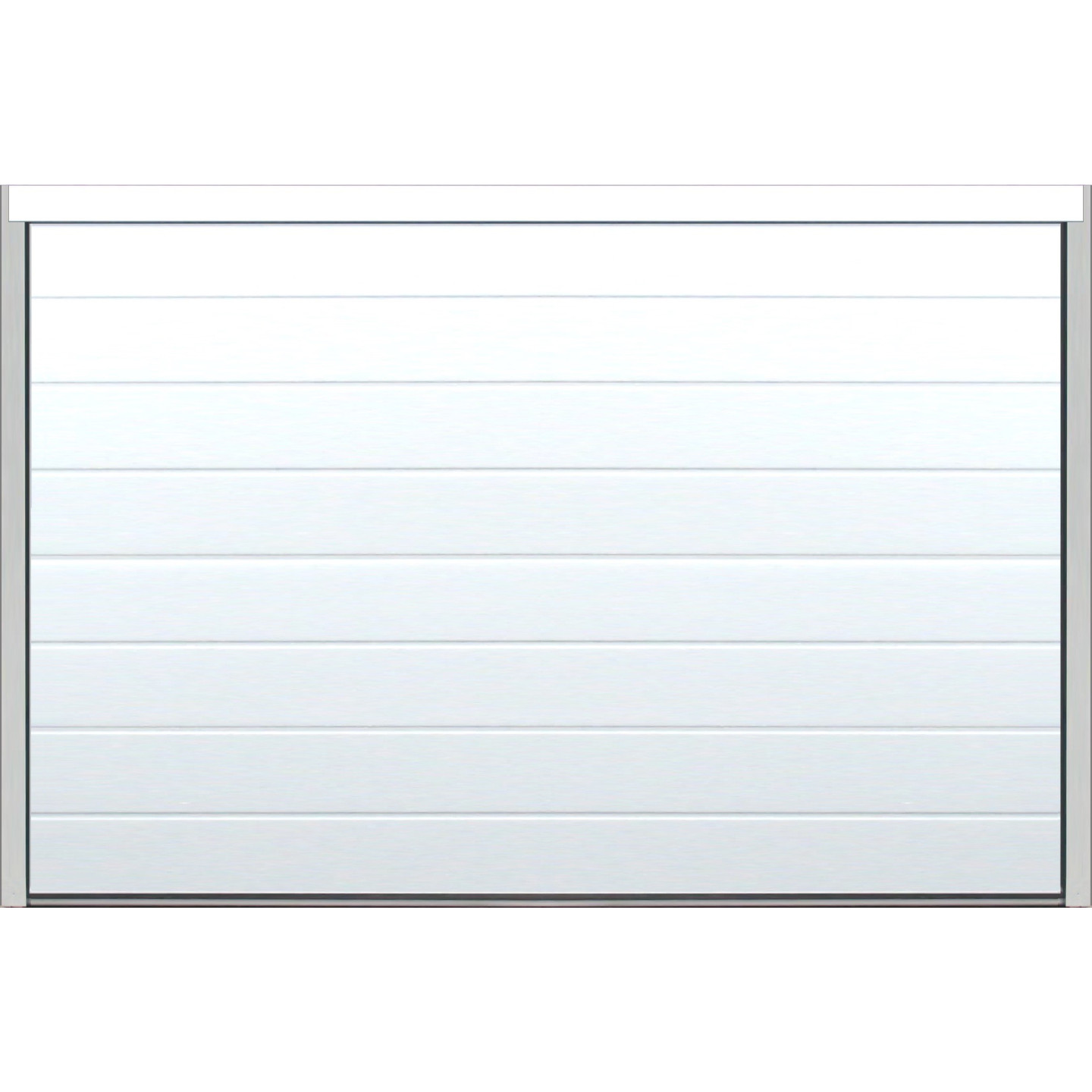 Porte sectionnelle Rainure aspect bois largeur 3 mètres