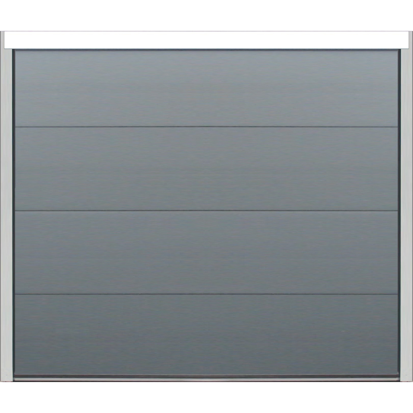 Porte sectionnelle avec section lisse isolante gris anthracite
