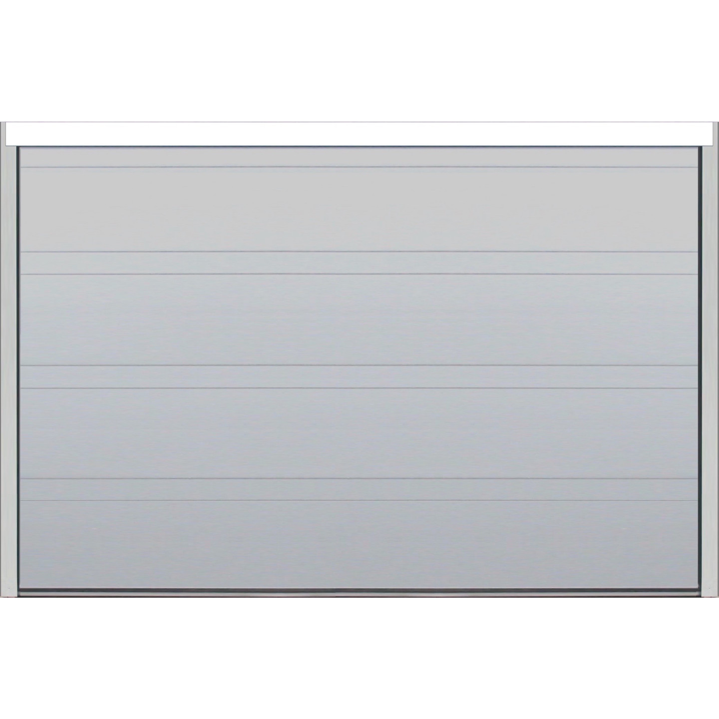 Porte sectionnelle - Rainure / Lisse - Gris Béton - Motorisée