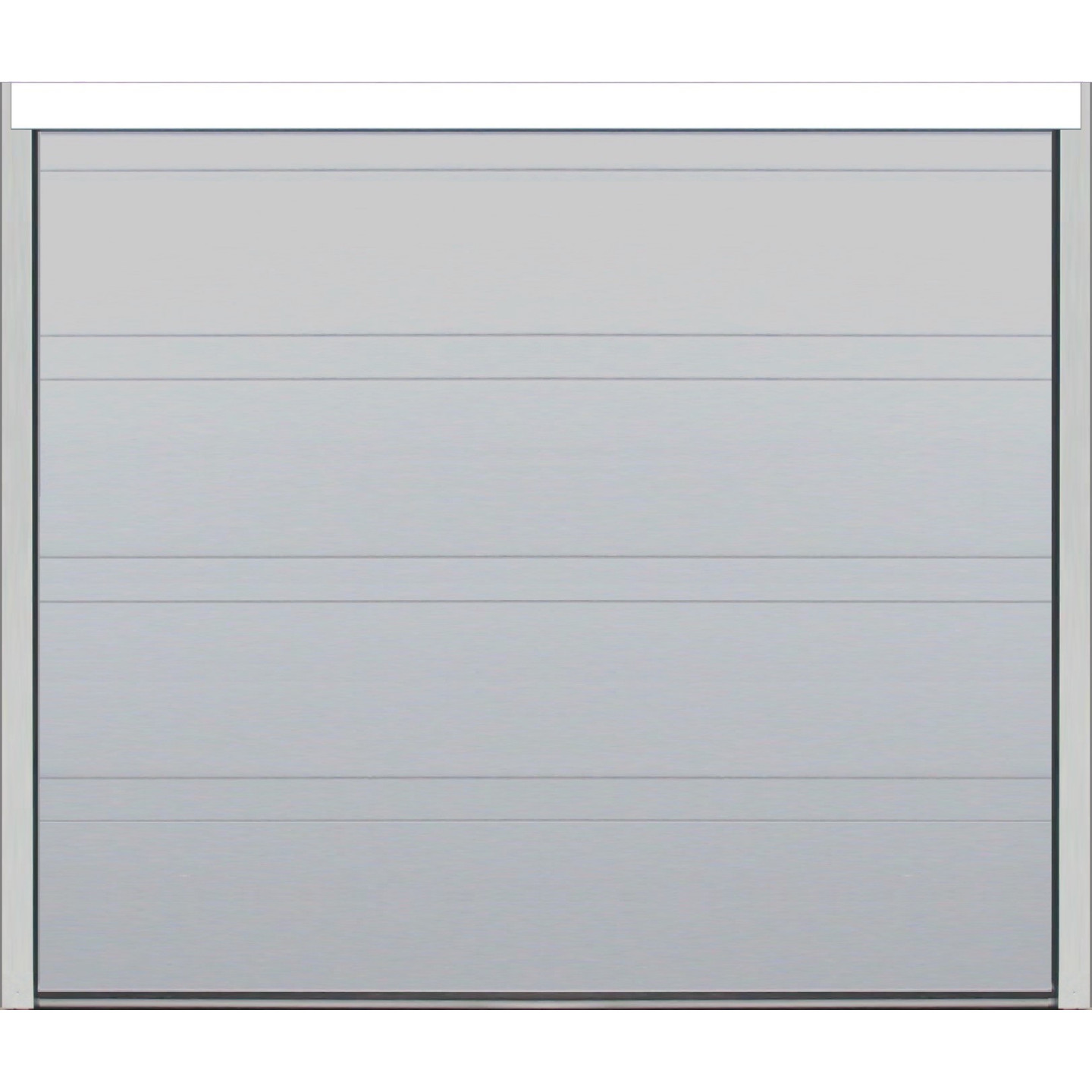 Porte sectionnelle - Rainure / Lisse - Gris Béton - Motorisée