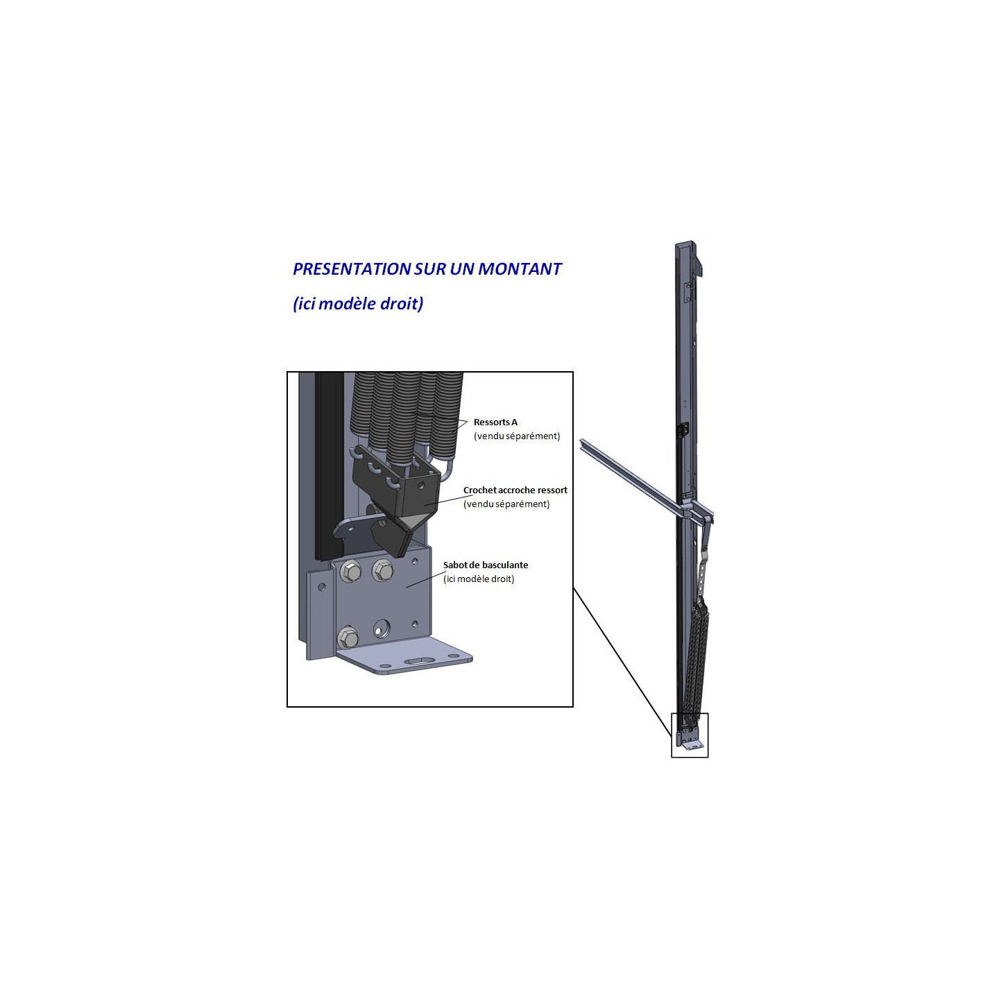 Sabot de Montant Basculante (la paire)