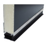 Profil Aluminium Support Joint Boudin EPDM