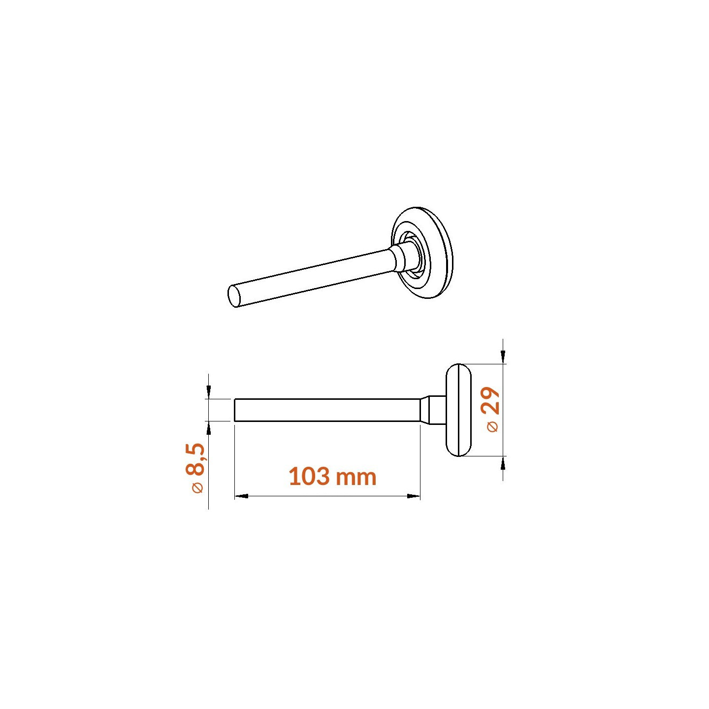 Roulette porte de garage sectionne diamètre 1 pouce
