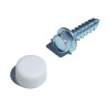 Capuchon blanc pour vis