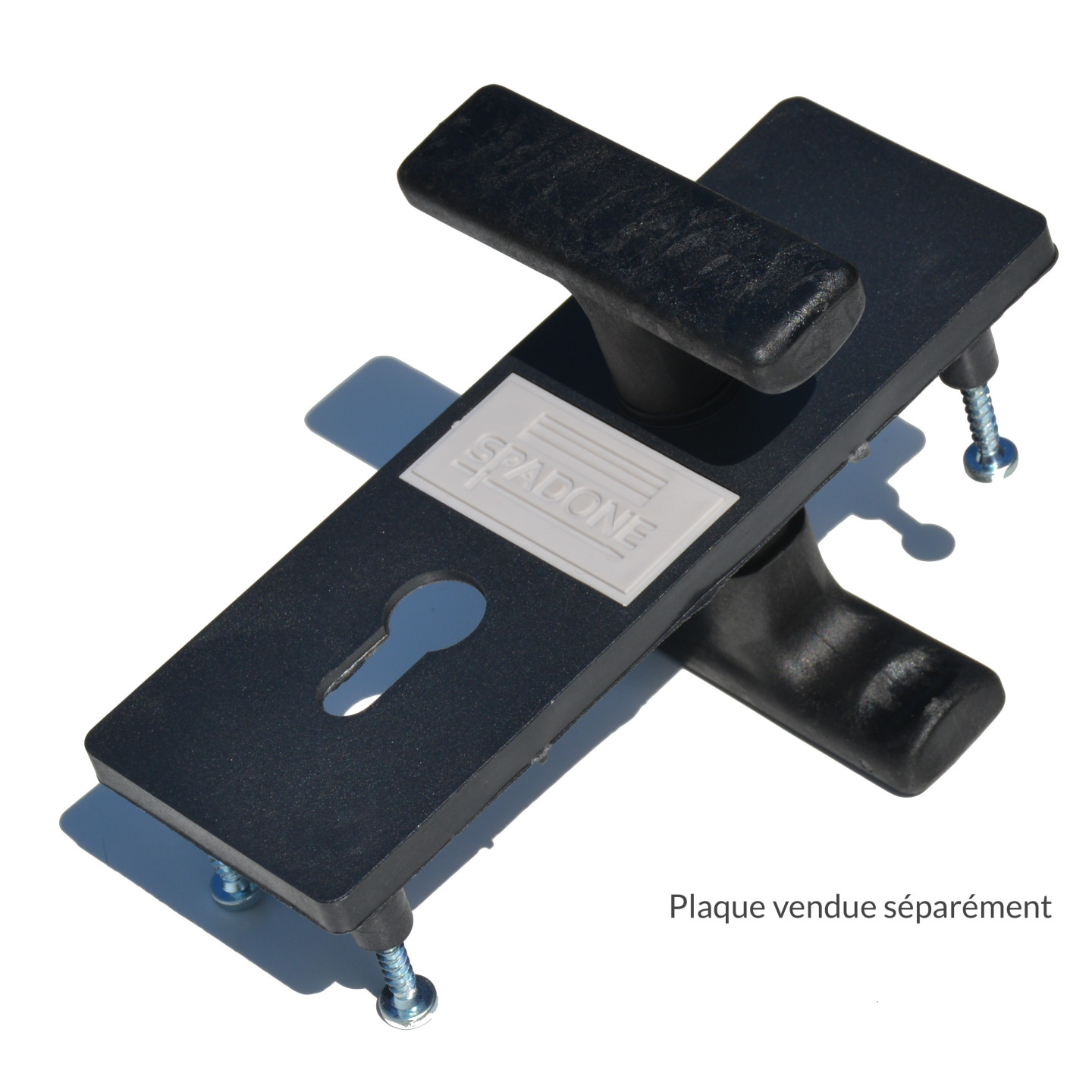 Poignée et plaque en option