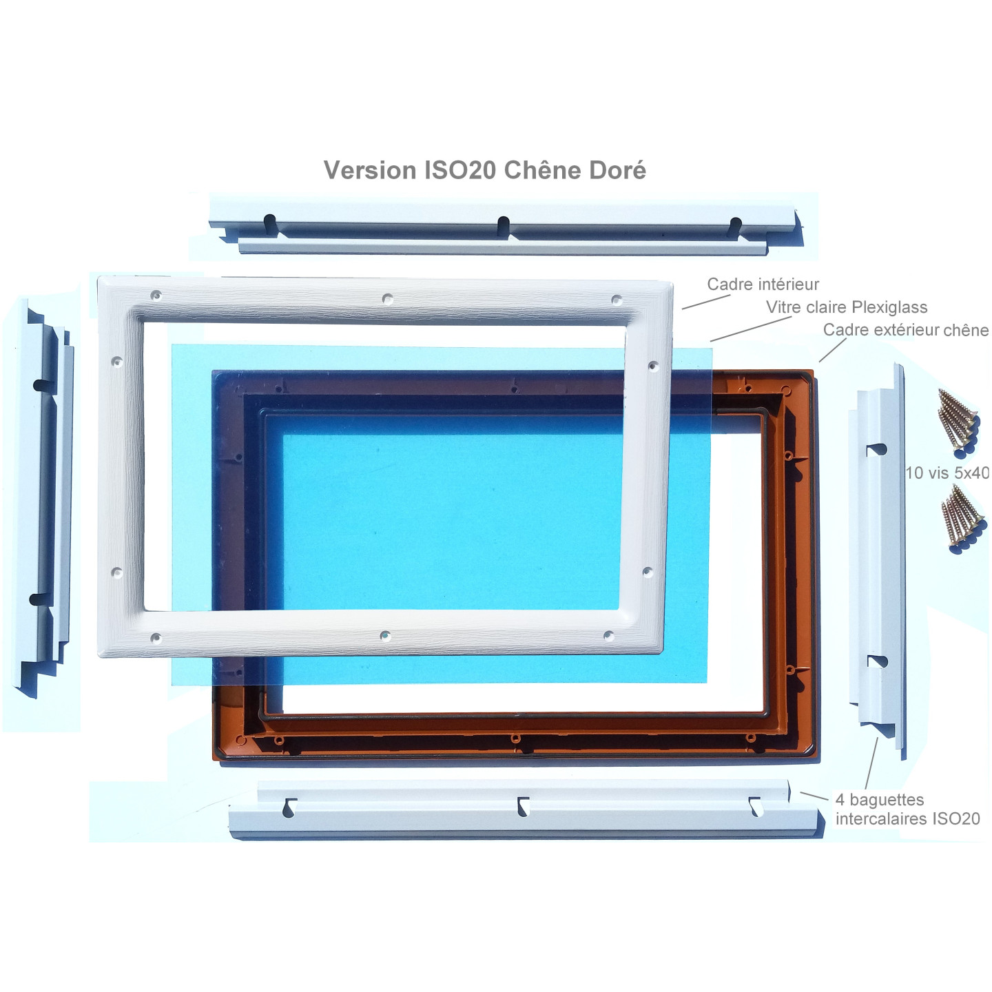 Hublot Rectangulaire Occitania (Kit complet)