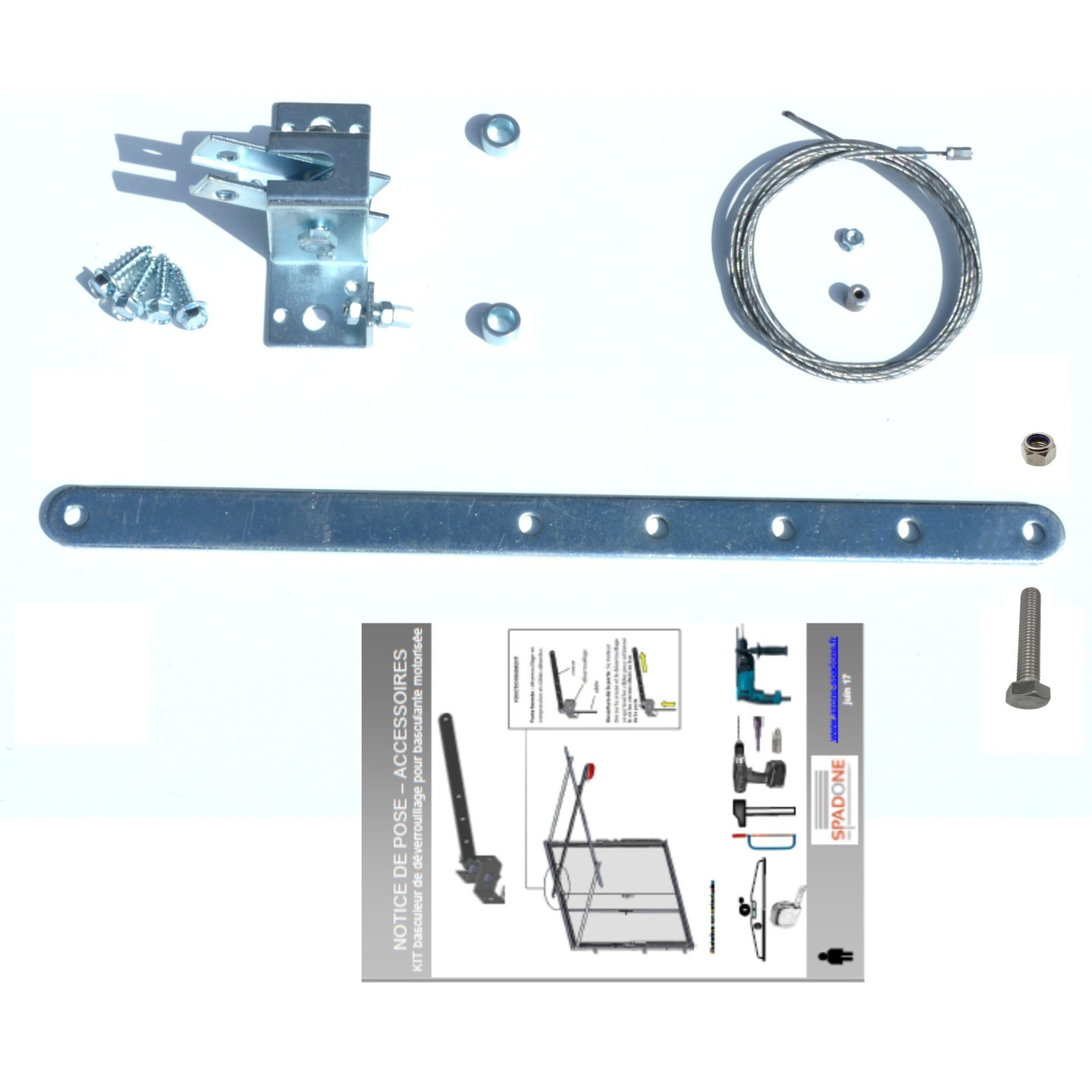 KIT basculeur de déverrouillage pour basculante motorisée