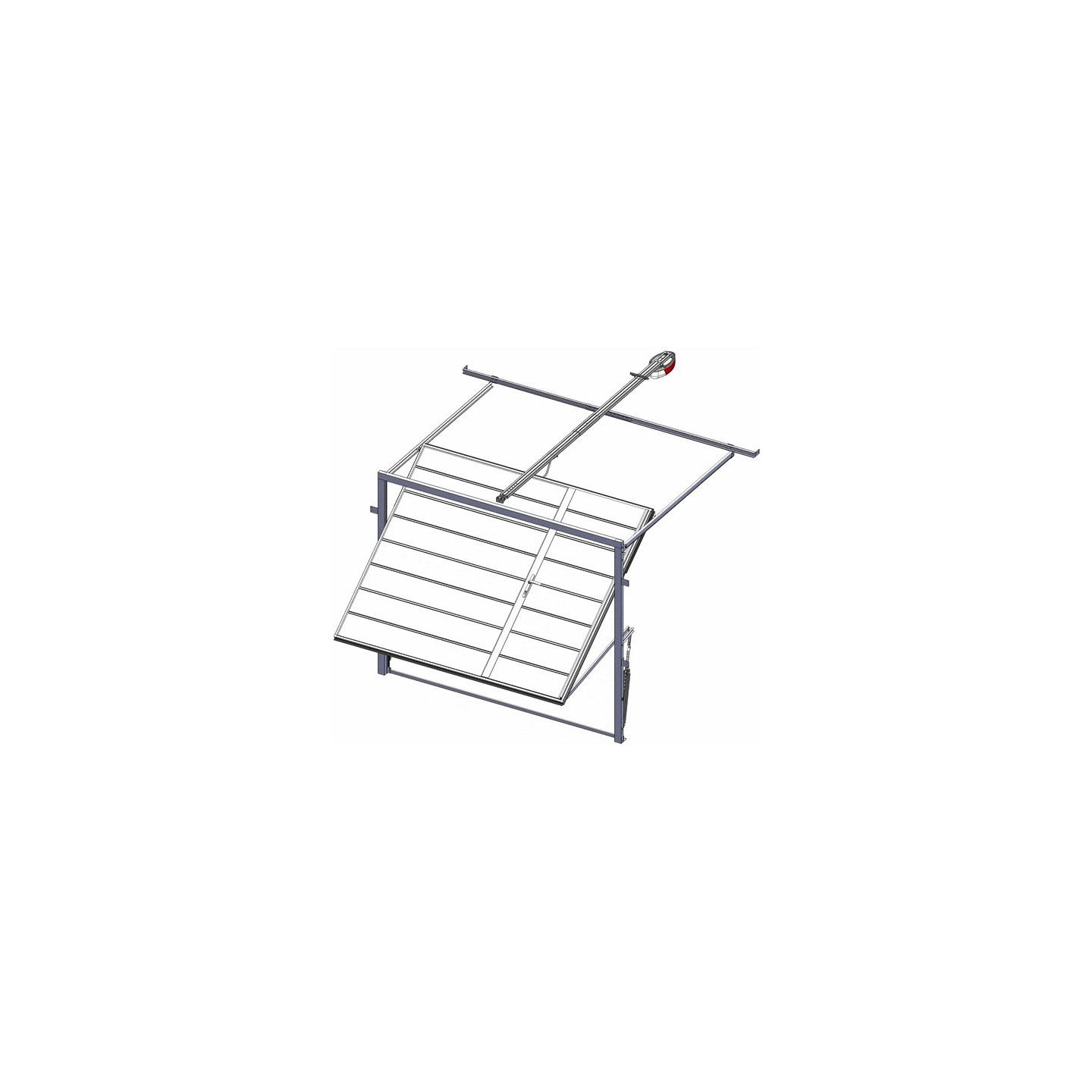 Schéma simplifié porte de garage basculante