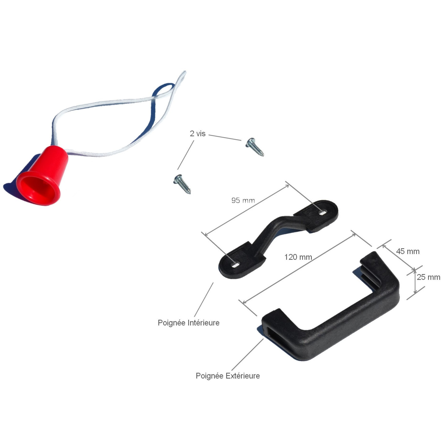 Poignée valise EURONORM