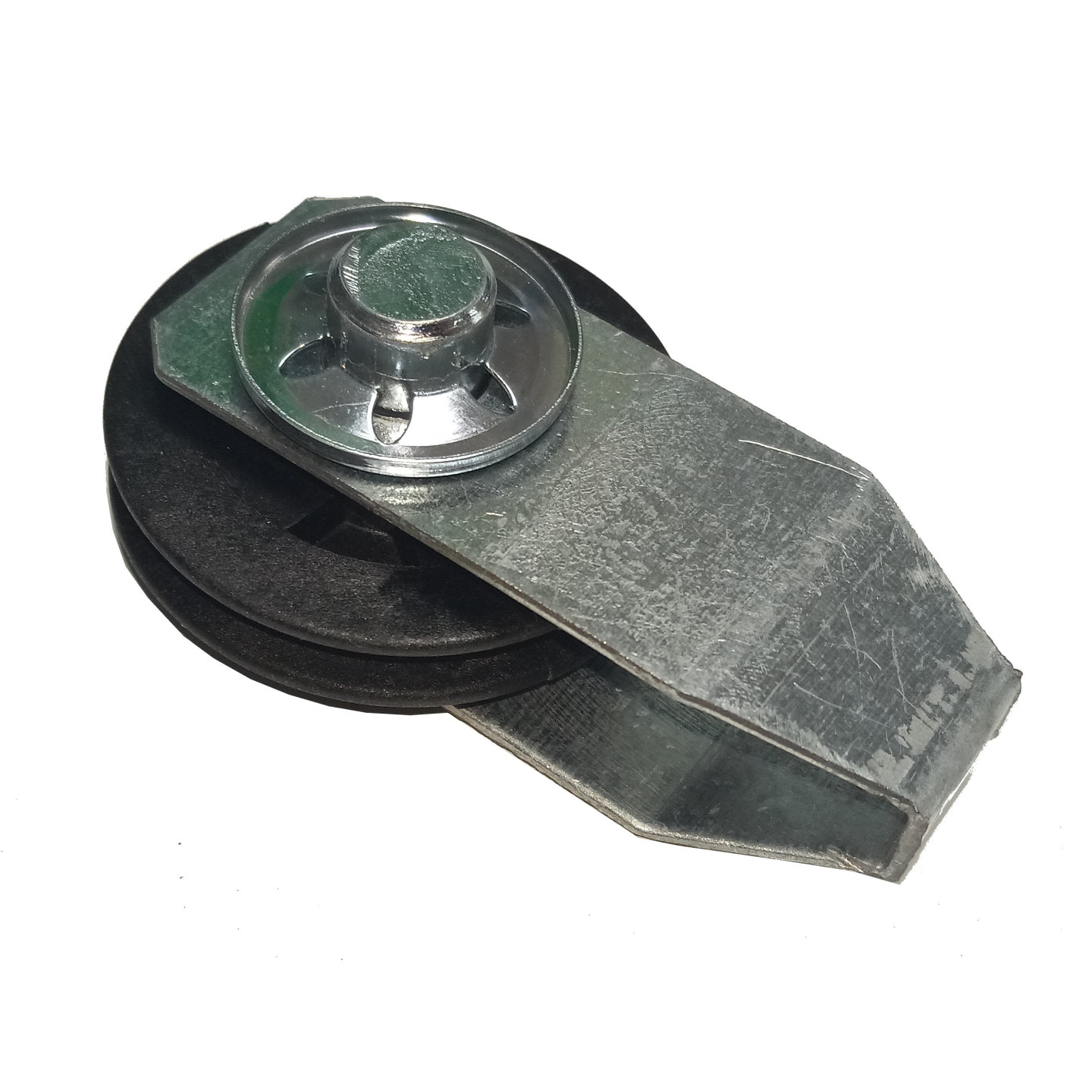 Poulie Mobile PVC EURONORM CT Diamètre 45 mm simple gorge + support