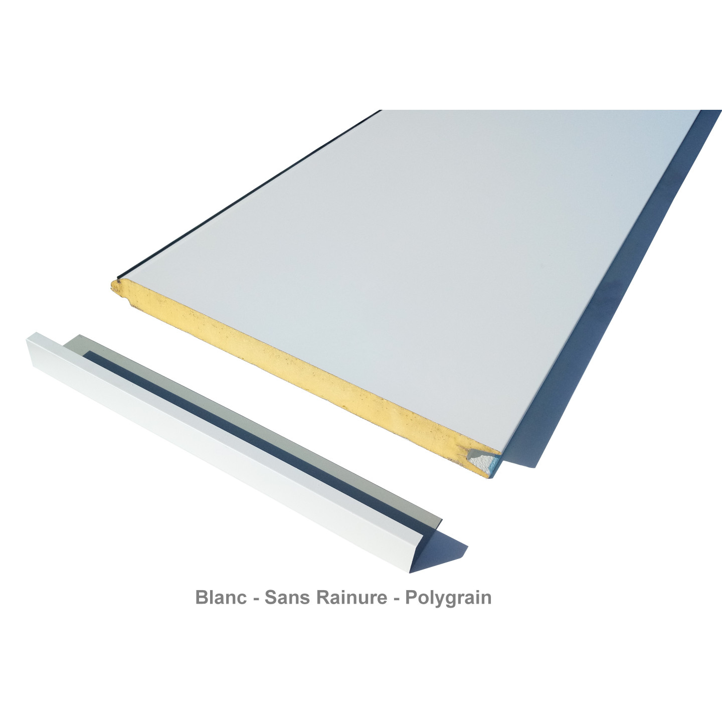 Lot de 4 panneaux POLYGRAIN SANS RAINURE pour remplacement complet du tablier