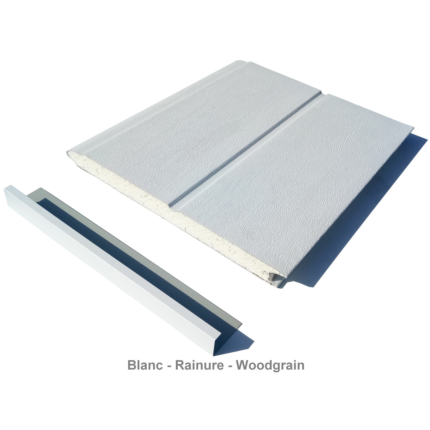 Lot de 4 panneaux RAINURE WOODGRAIN pour remplacement complet du tablier