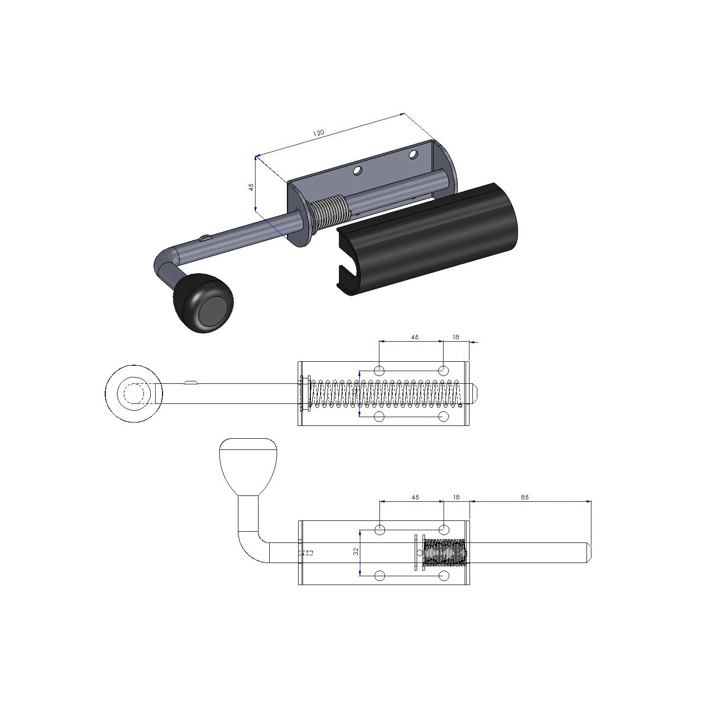 Kit verrous complémentaires pour portillon