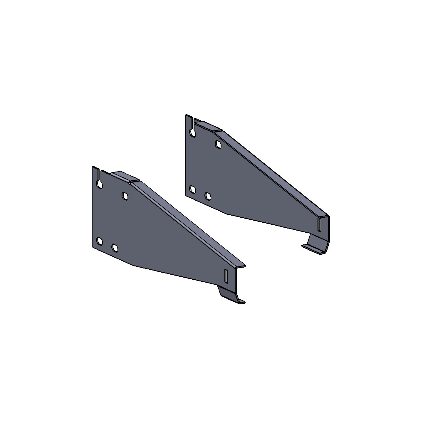 Plaque drapeau Pour monorail + visserie