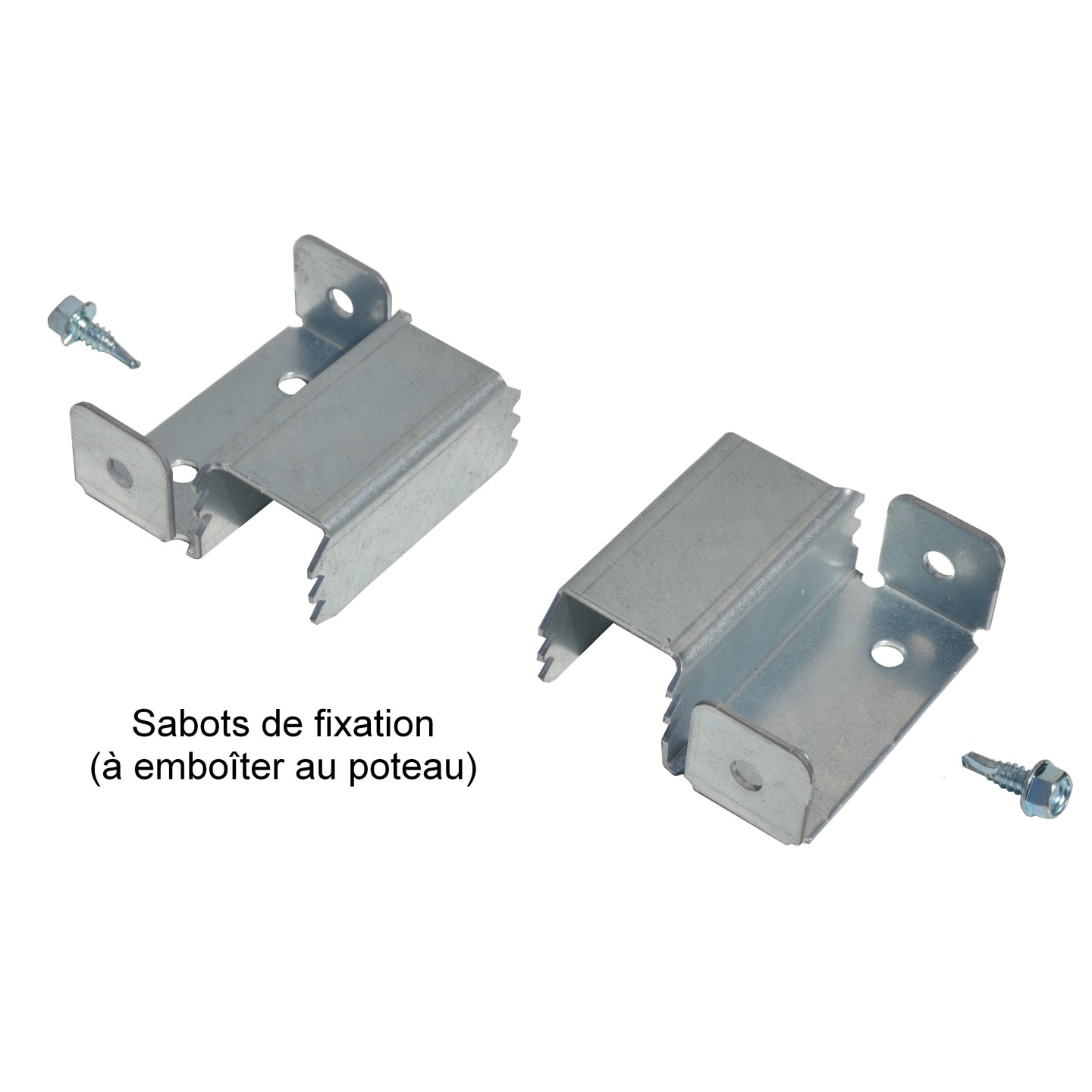 Poteau précadre acier 80x40