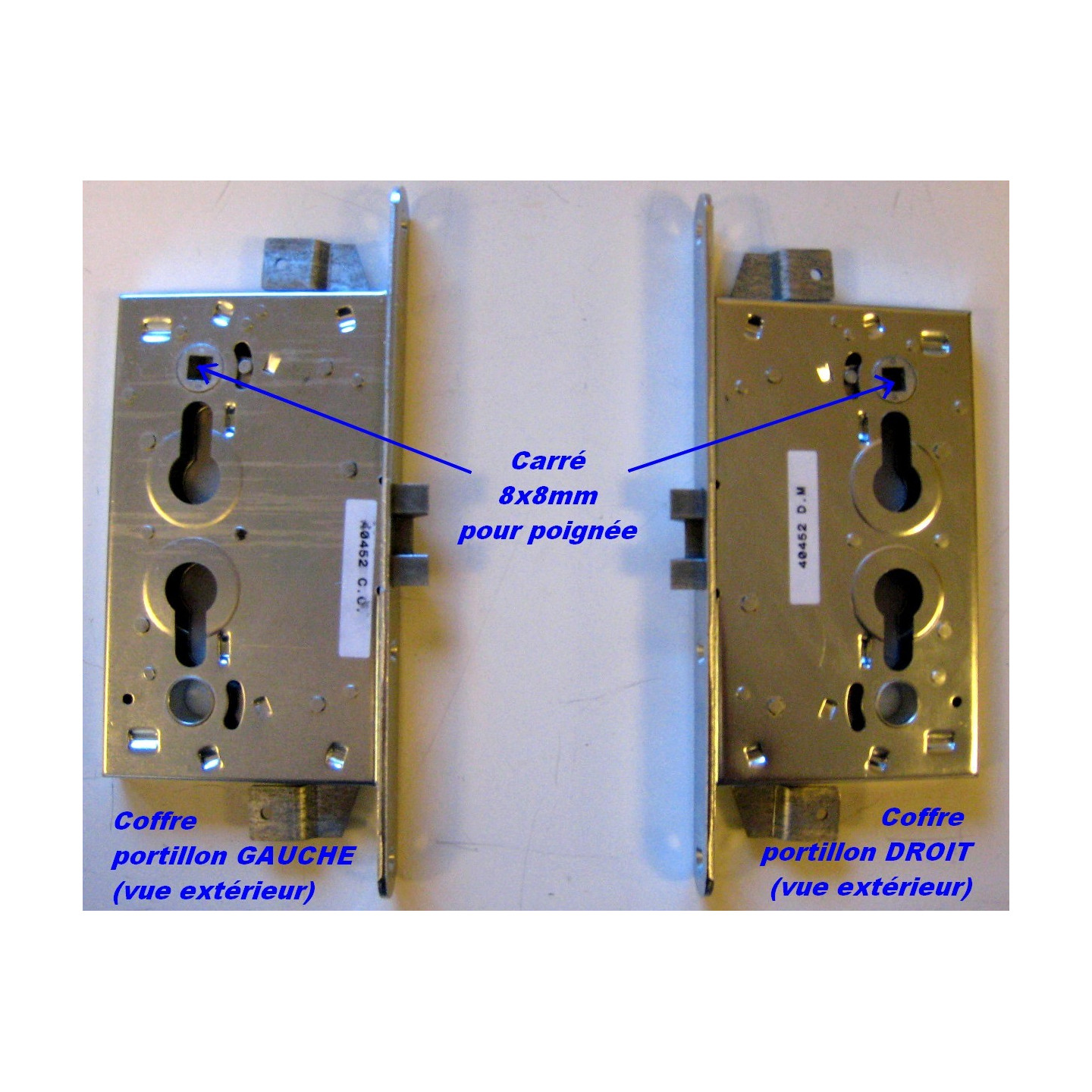 Coffre de serrure Portillon Centrale 3 Points