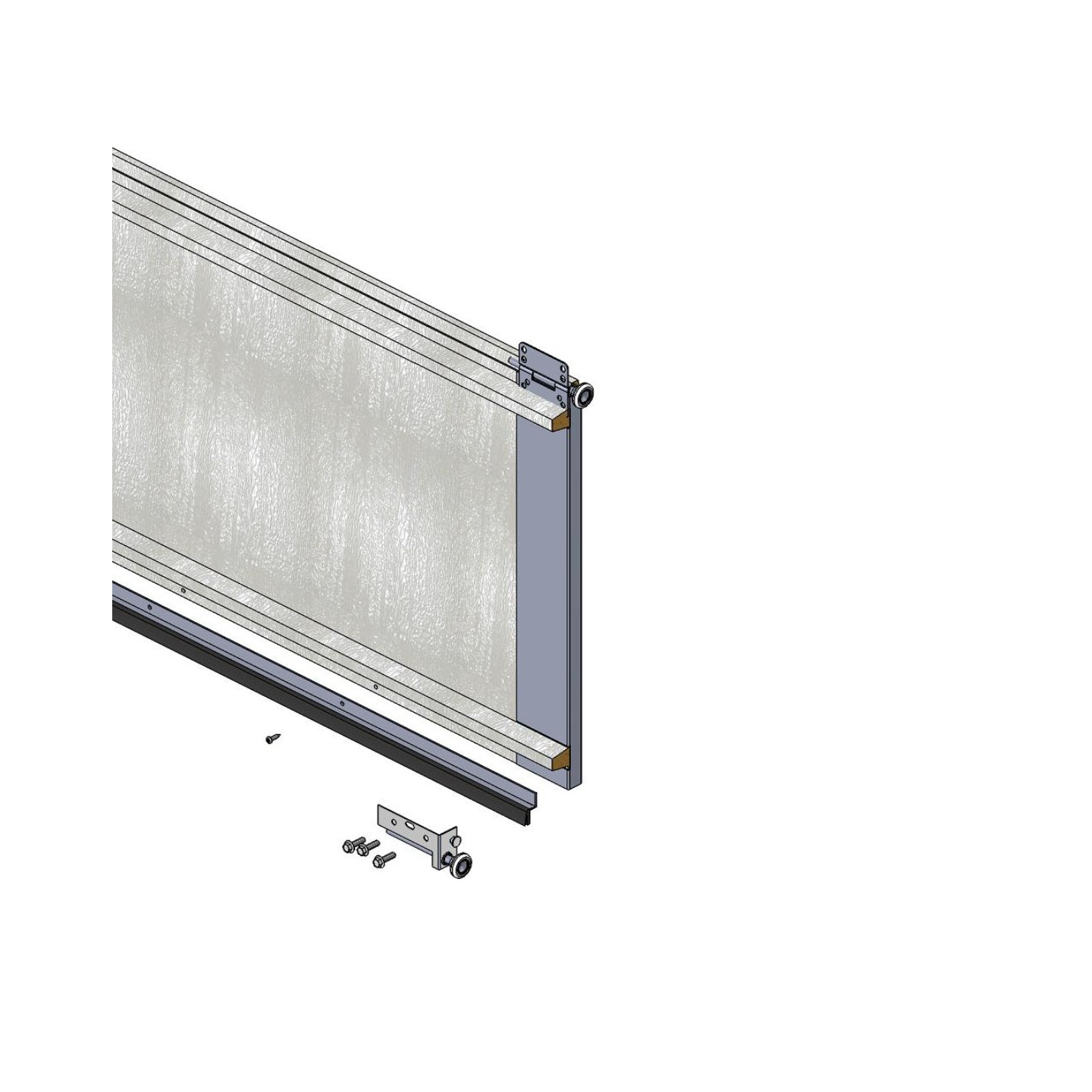 Changement joint bas porte sectionnelle Wayne Dalton