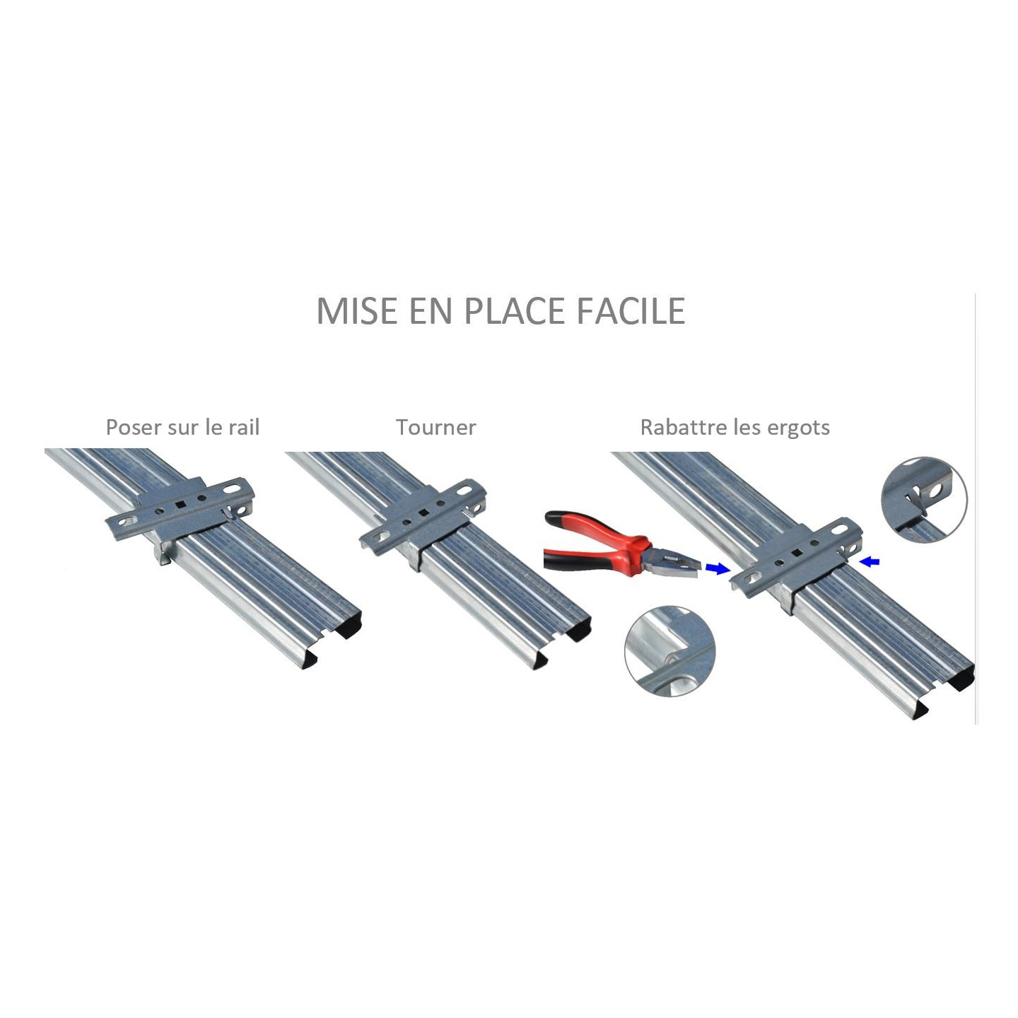 Support de rail intermédiaire pour moteur ONE