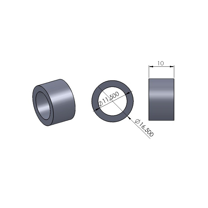 10mm Zentrierringe (Paar)