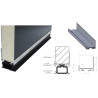Profil Aluminium Support Joint Boudin EPDM