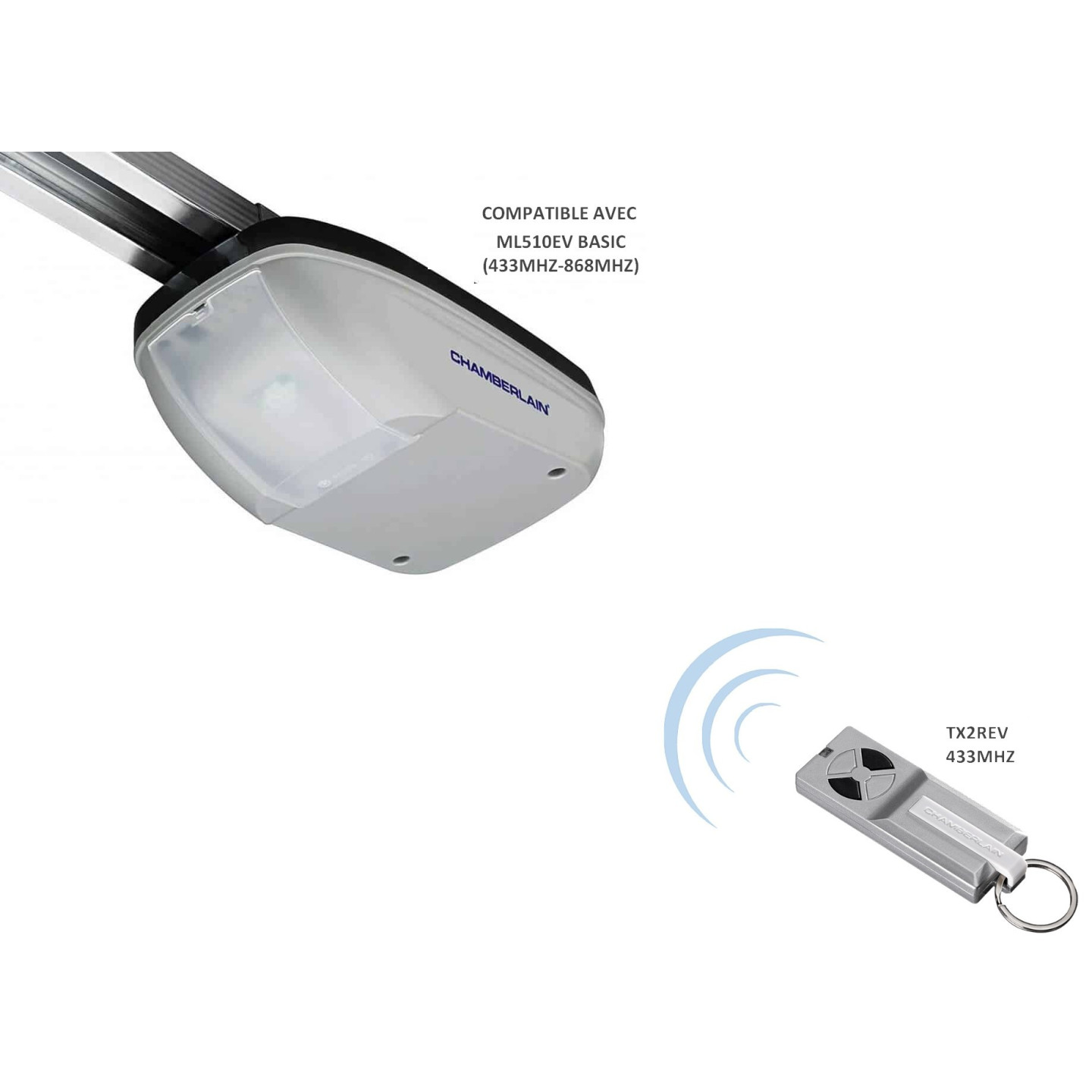 Emetteur moteur CHAMBERLAIN TX2REV - pour ML510EV BASIC