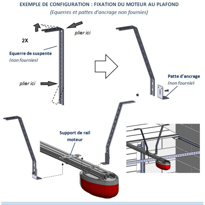 Support de rail moteur ONE