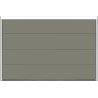Porte de garage sectionnelle lisse Gris Quartz RAL 7039 largeur 3m