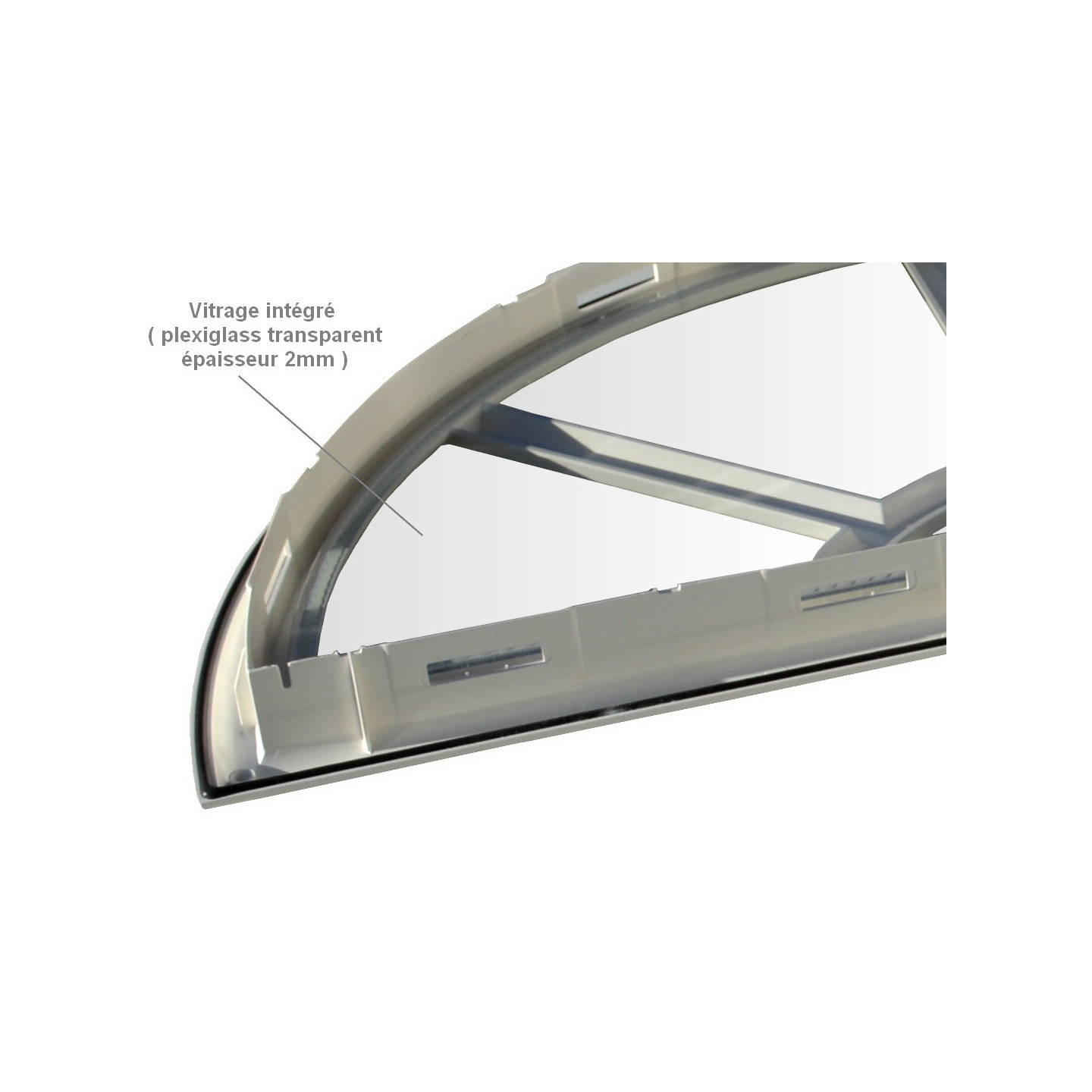 Hublot Demi Lune Blanc