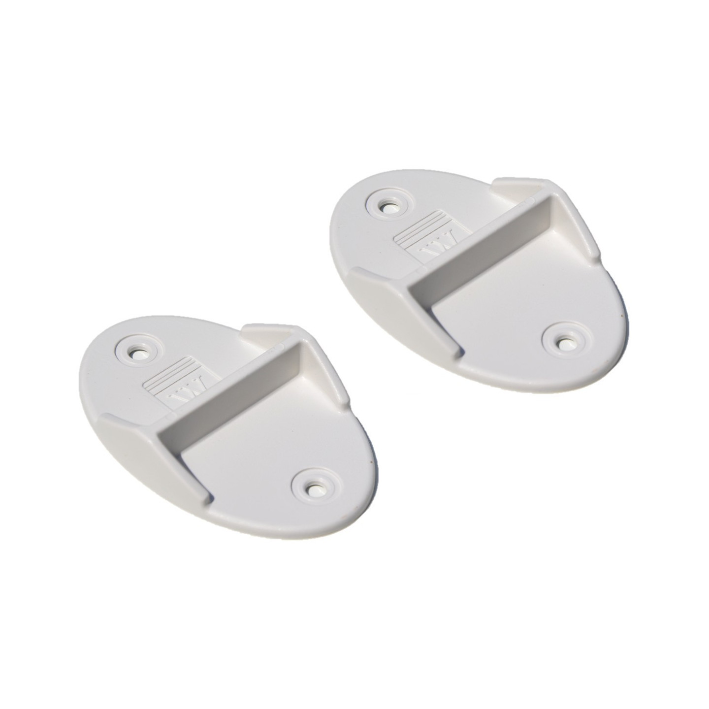 Poignée pour porte sectionnelle en applique (la paire)