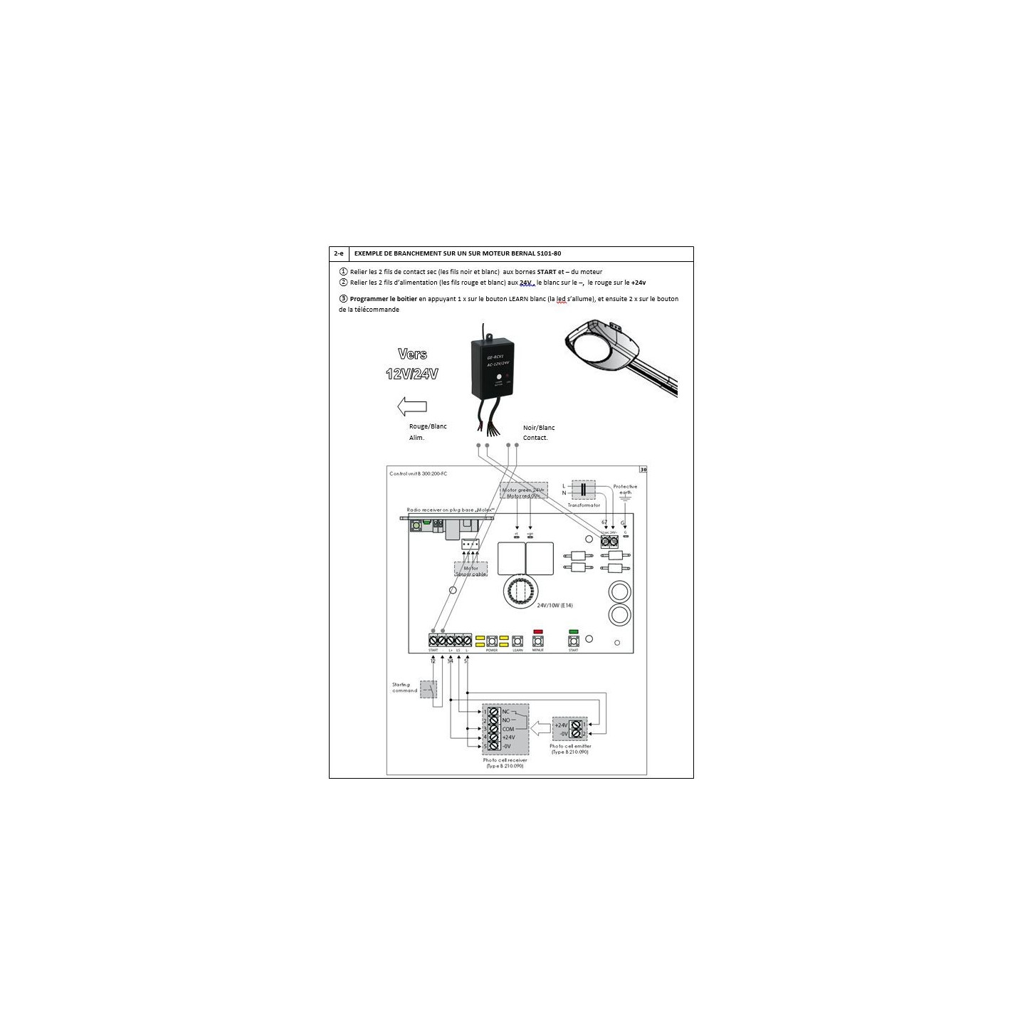 4 canaux sur MOTEUR BERNAL S101-80