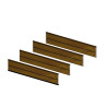 Lot de 4 panneaux lisse à rainure chêne doré pour remplacement complet du tablier + joint bas