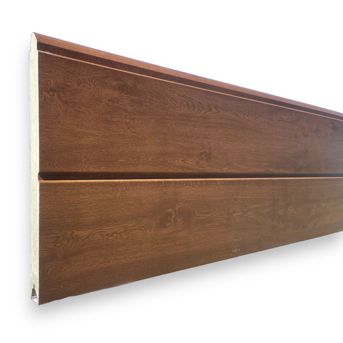 Panneaux ISO40 porte de garage chêne foncée