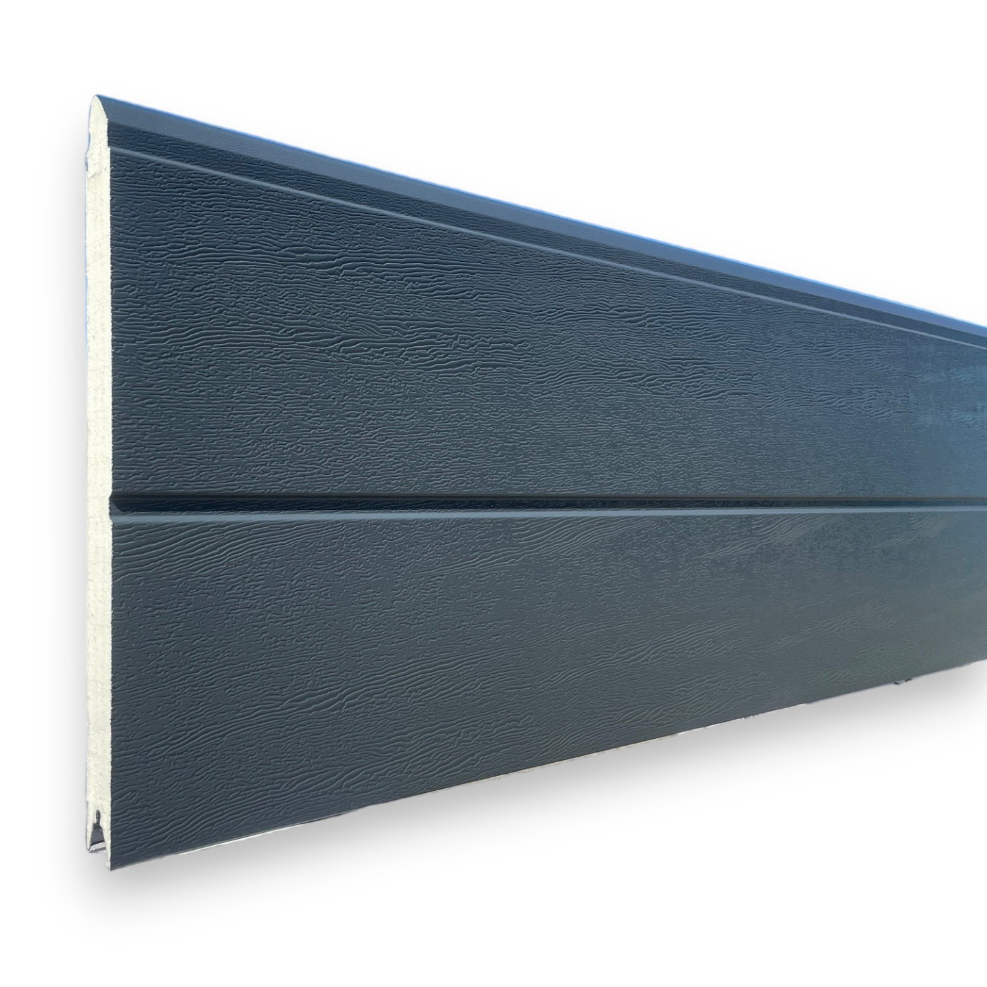 Panneaux ISO40 porte de garage gris anthracite Woodgrain