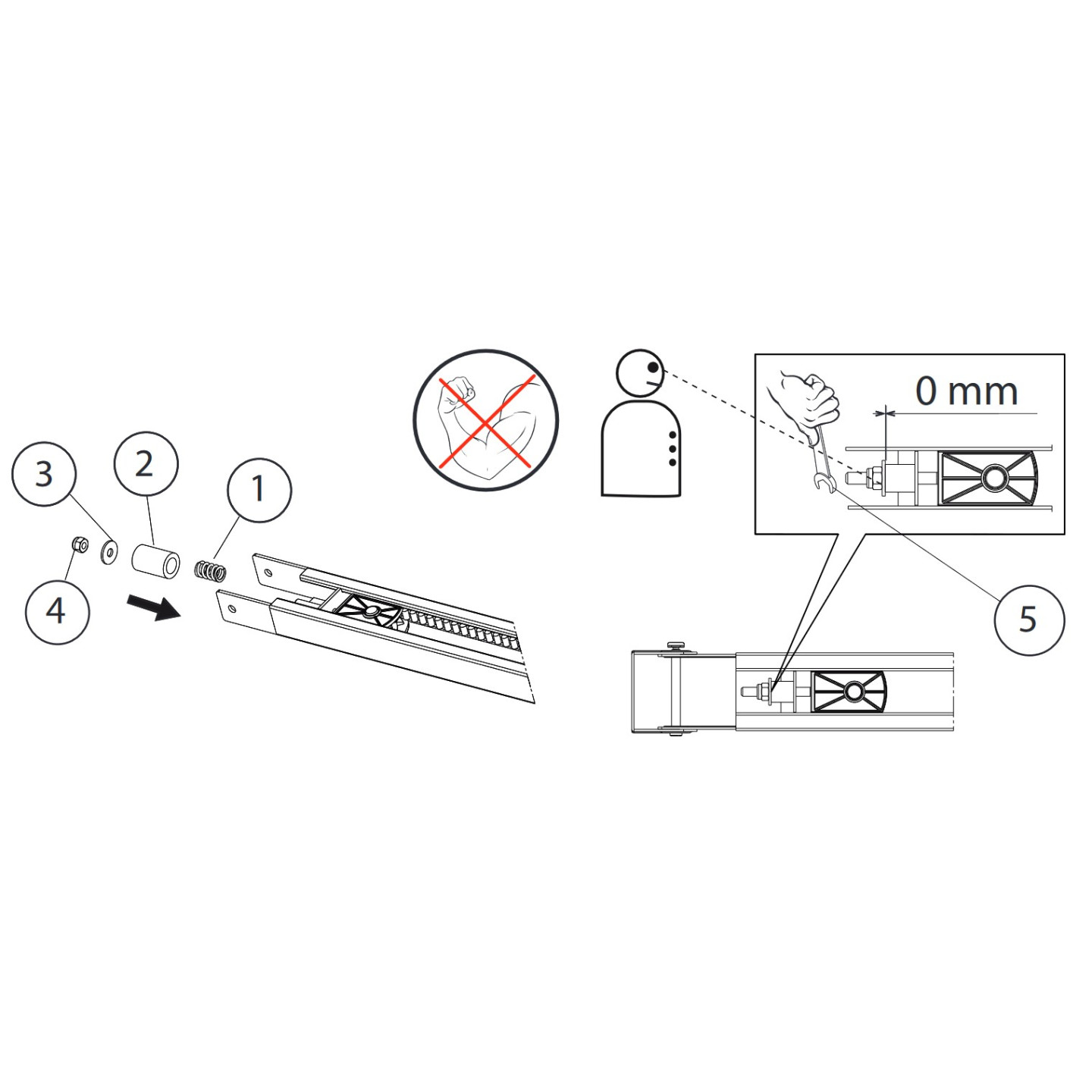 Tendeur de courroie pour moteur PROBO 60R LIFE - PR60