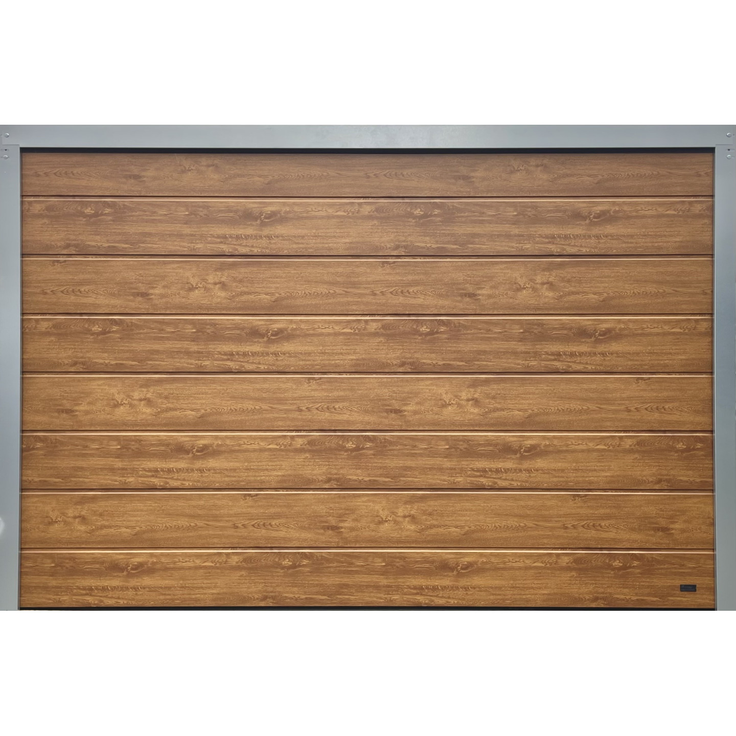 Porte de garage sectionnelle Chêne doré - Largeur 3000mm