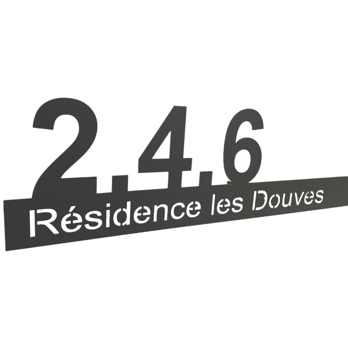 Plaque adresse design personnalisée