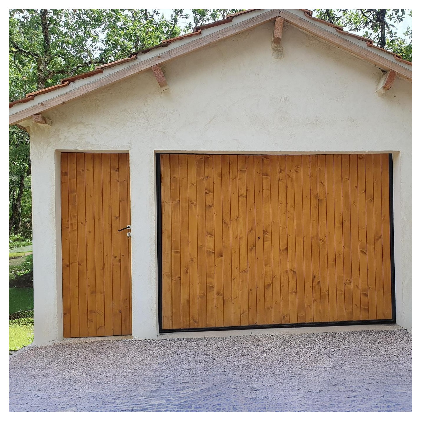 Porte de garage Basculante à barder - Cadrea