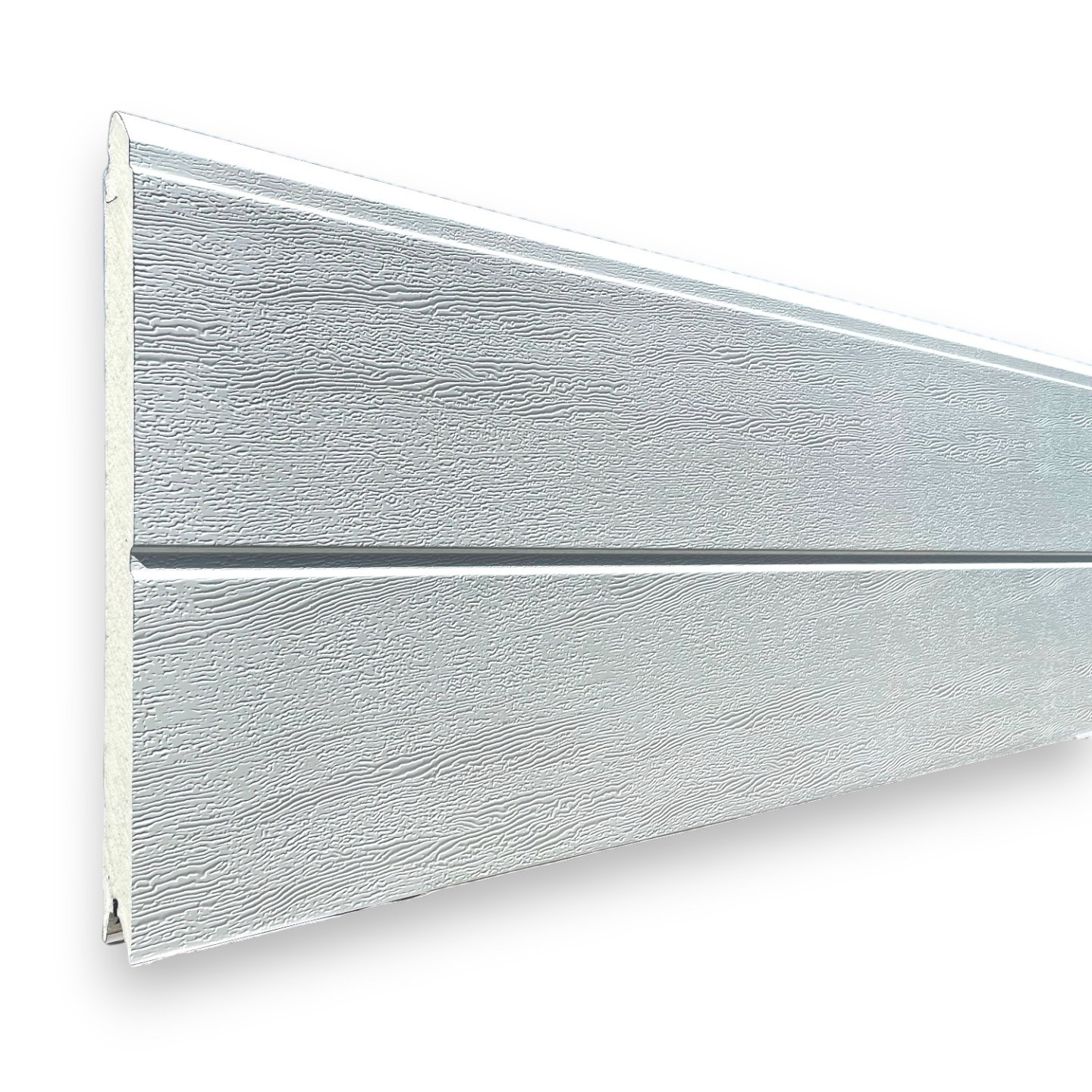 Panneau ISO40 porte de garage blanc woodgrain