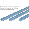 Rail droit pour porte de garage - Longueur 1200mm