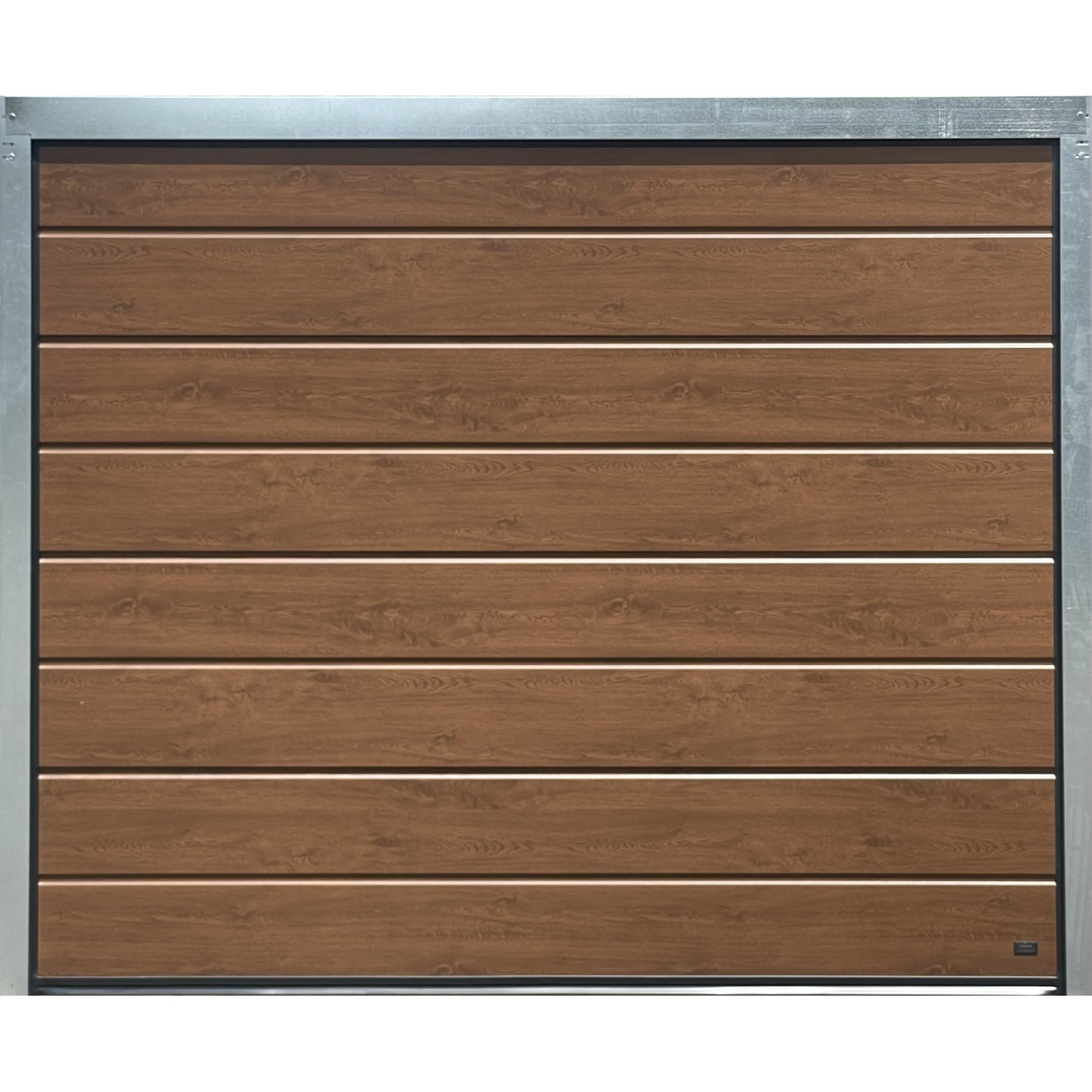 Porte de garage sectionnelle Chêne Foncé