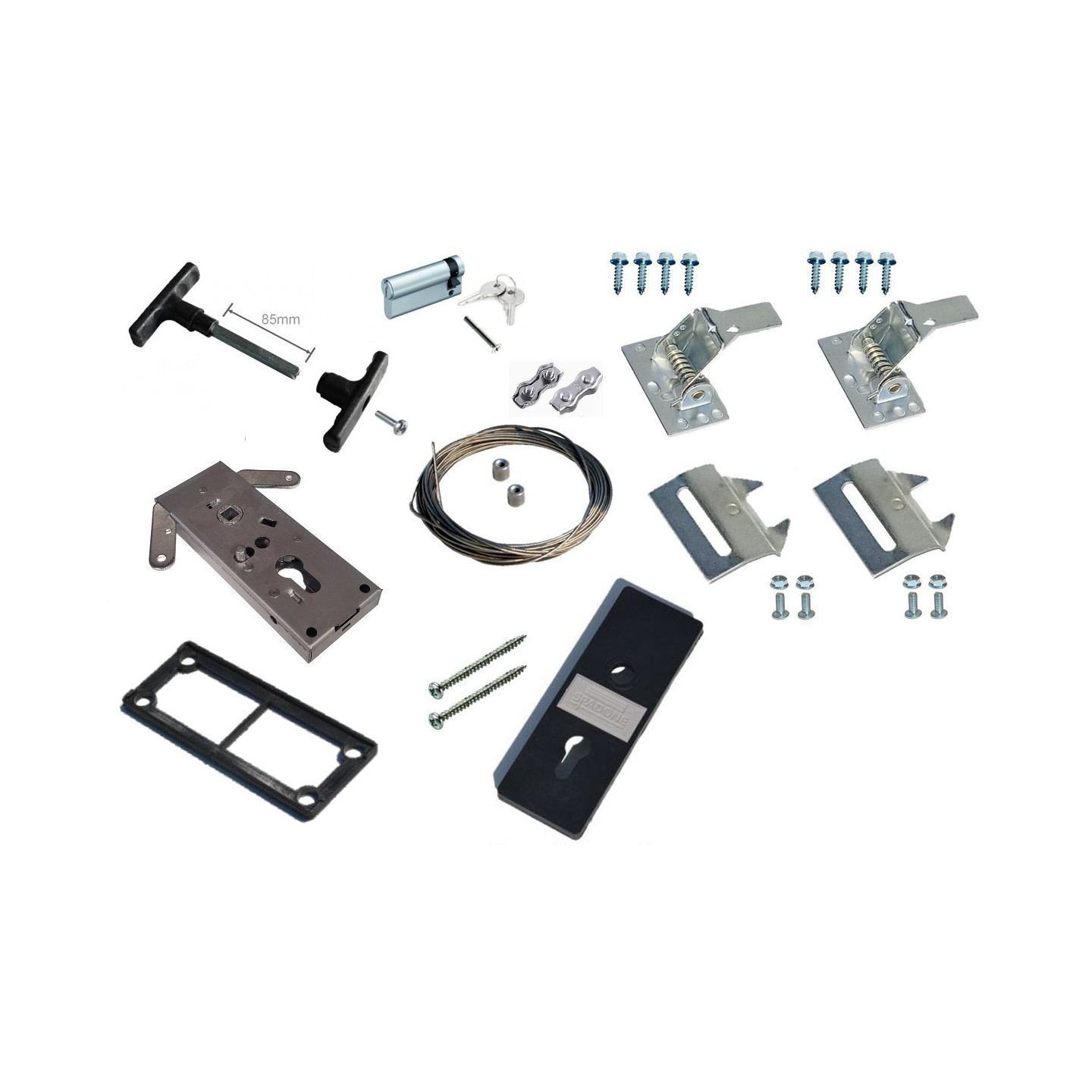 Kit Serrure 2 Points porte Sectionnelle