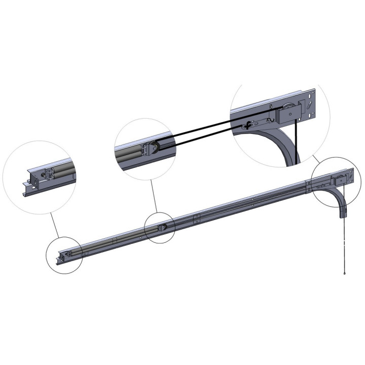 Kit d'équilibrage pour Sectionnelle Ressorts Horizontaux Porte Hauteur sup à 2400