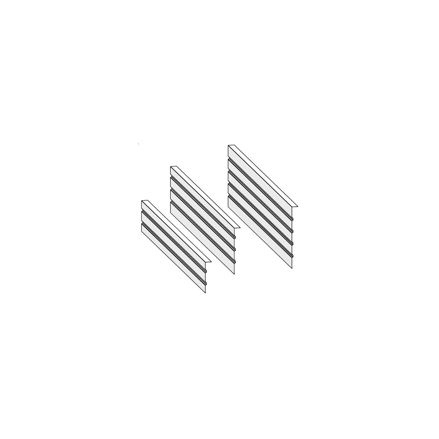 Cornières nervurées 2500mm