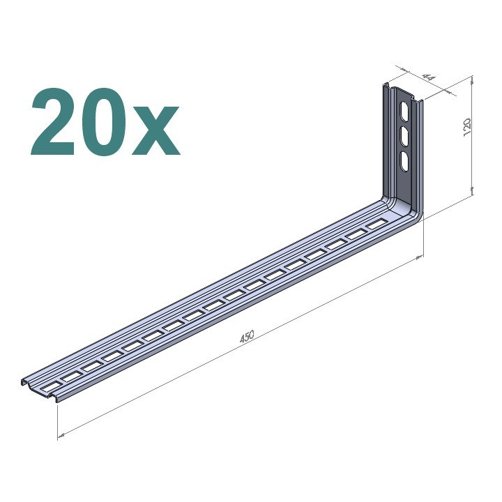 Equerres de suspente (lot de 20)