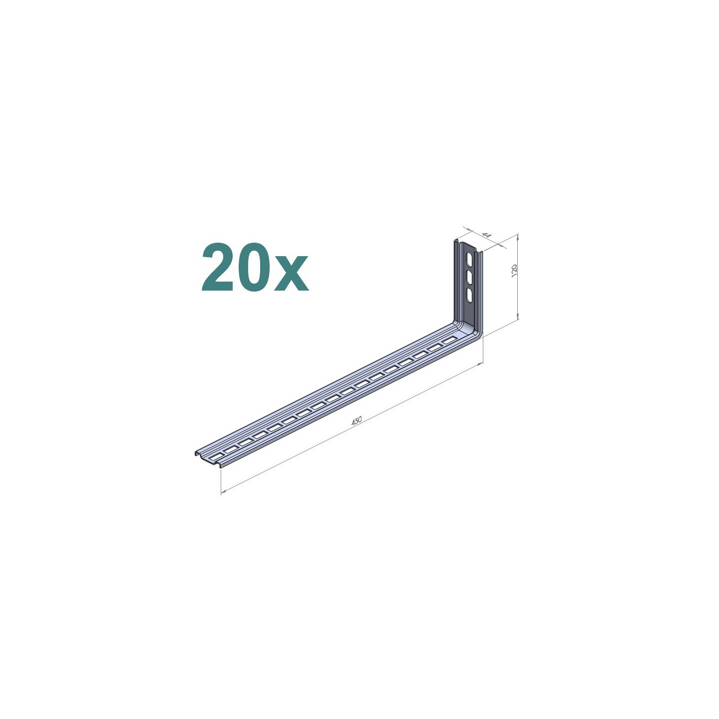 Equerres de suspente (lot de 20)