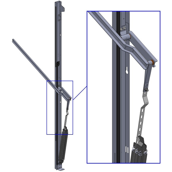 7-Loch-Brückenband für Kipparm (Paar)