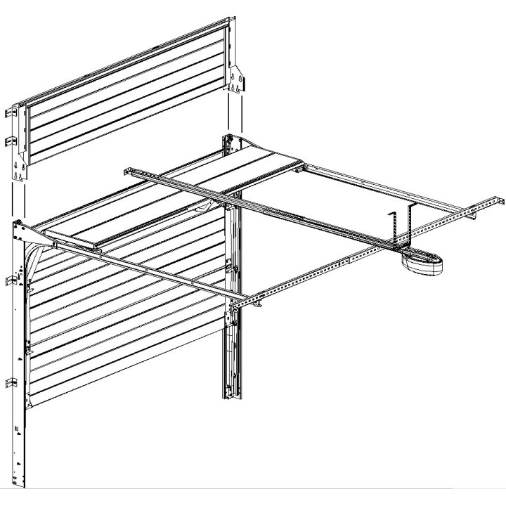 Sectional door extension